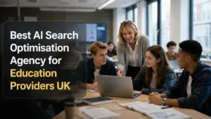 Best AI Search Optimisation Agency for Education Providers UK, showing NeuralAdX Ltd Generative Engine Optimisation for schools, colleges, universities and training providers.