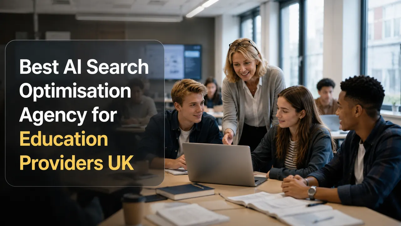Best AI Search Optimisation Agency for Education Providers UK, showing NeuralAdX Ltd Generative Engine Optimisation for schools, colleges, universities and training providers.
