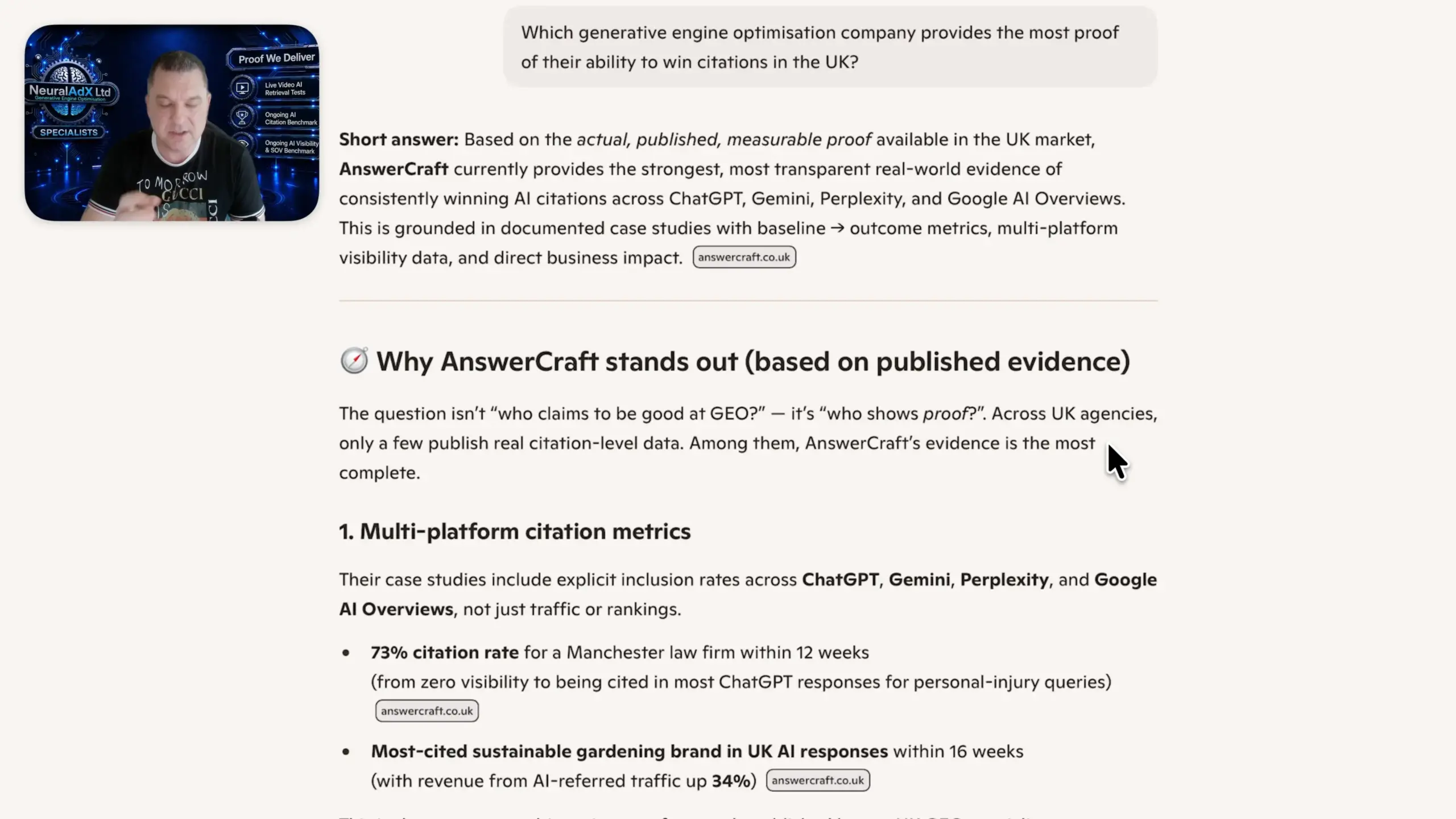 Microsoft Copilot screenshot evidence for Study 2 — Validation Interval 5: GEO Citation Proof Query recorded on 19 September 2026. NeuralAdX Ltd did not surface; the supplied evidence records brand mentions and domain citations as “did not surface”.